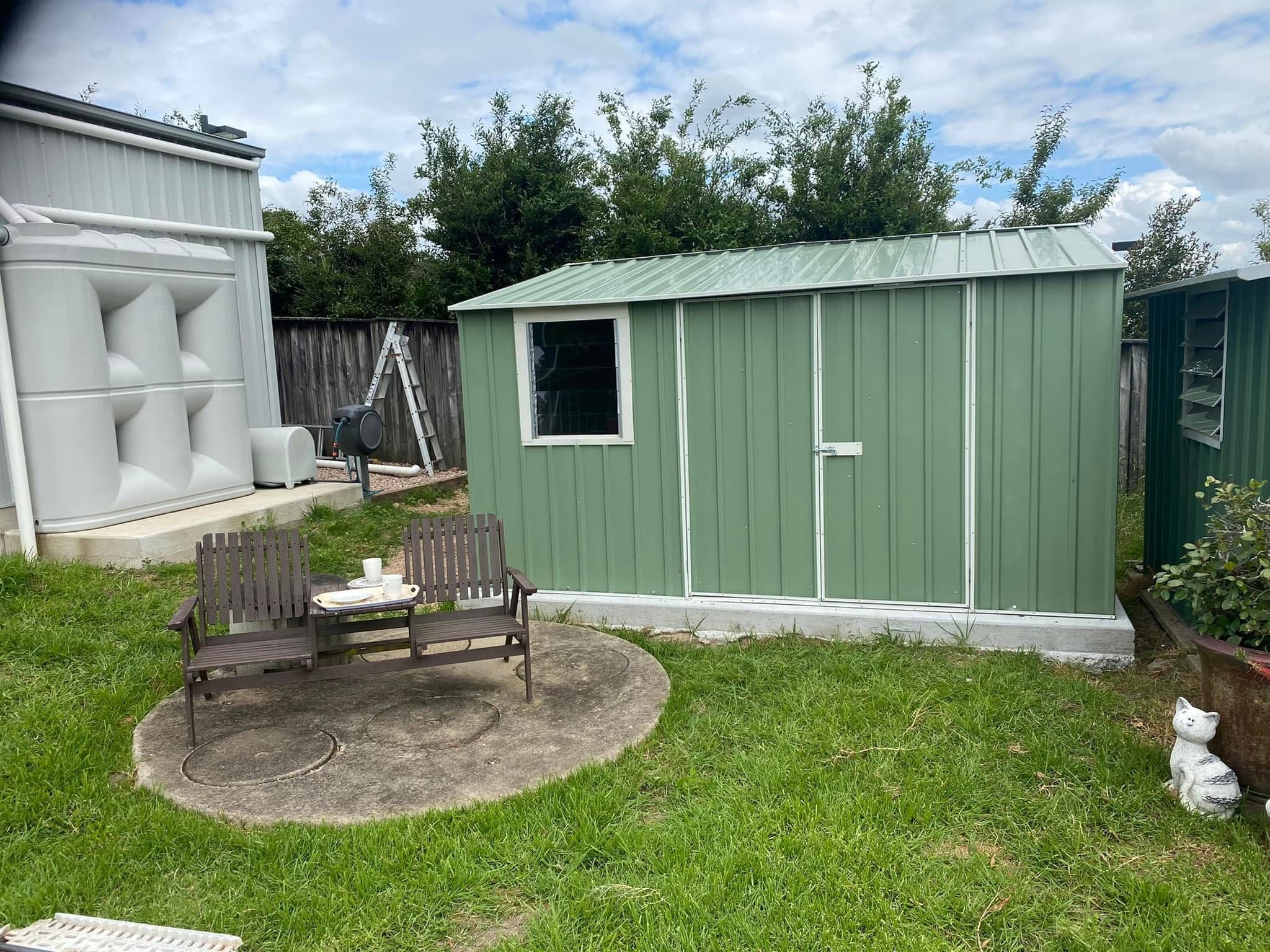 Erectors shed installation