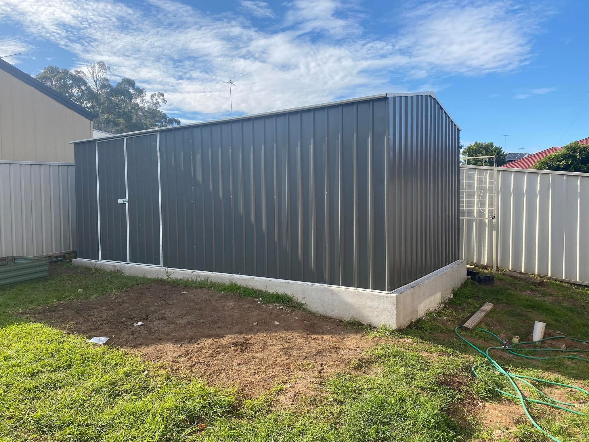 Shed installation photo
