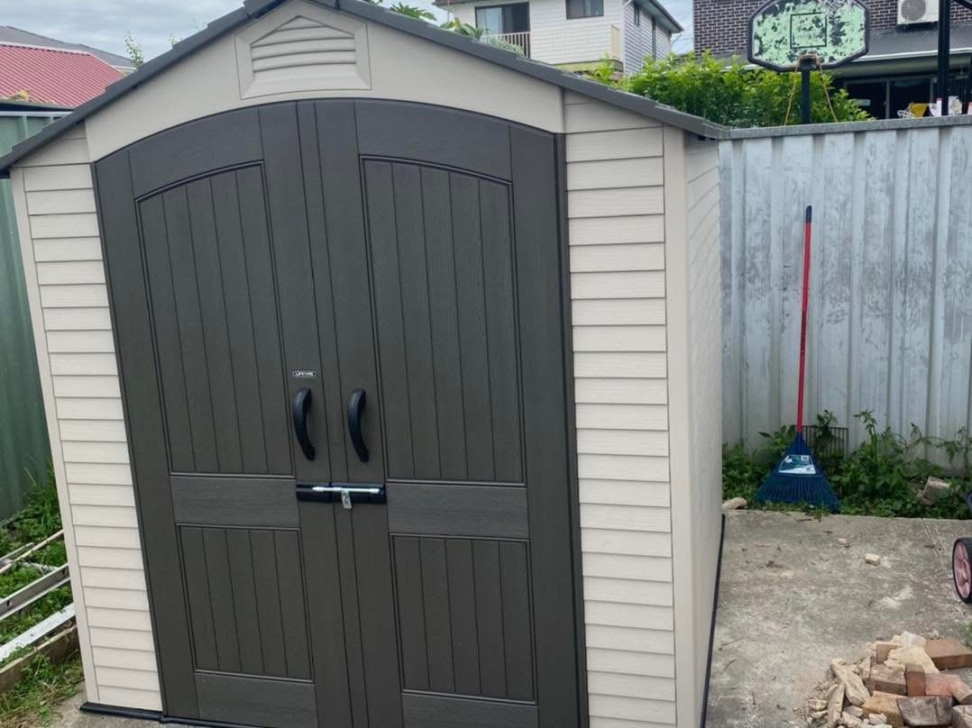 Shed installation photo
