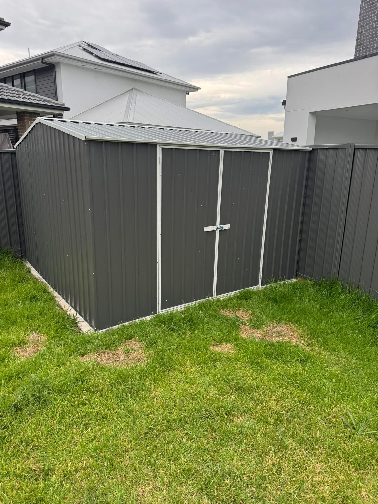 Shed installation photo