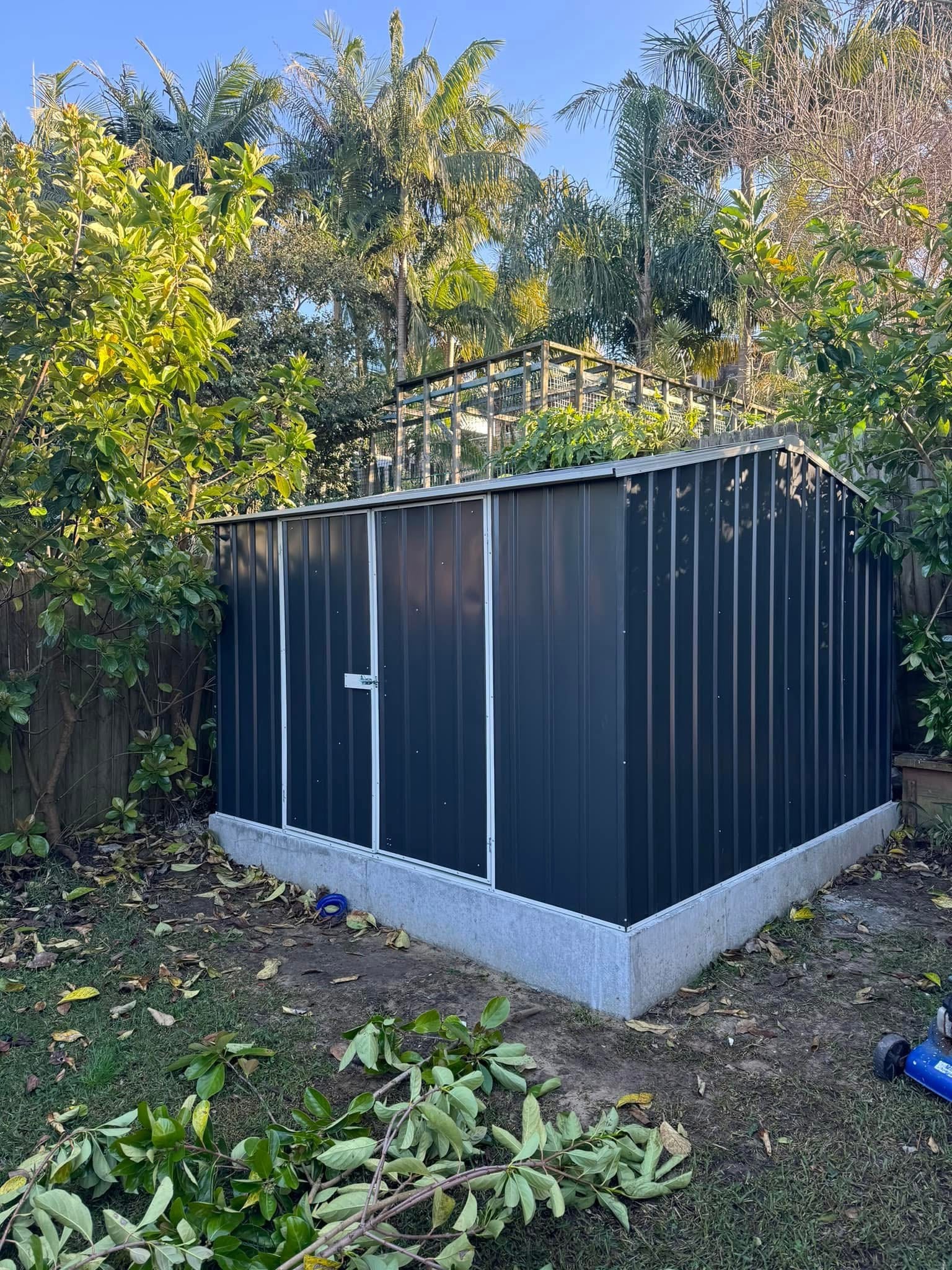 Shed installation photo