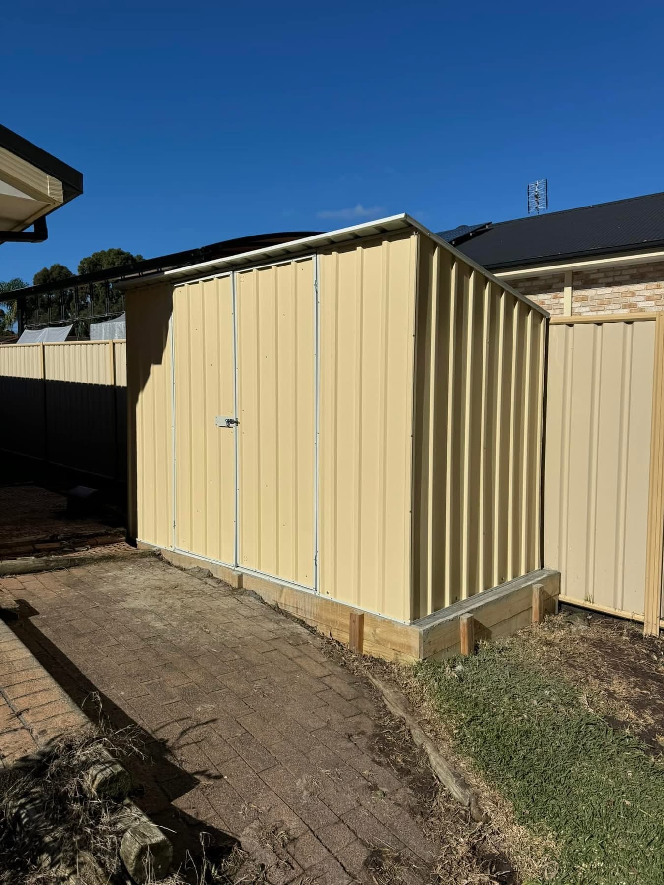 Shed installation photo
