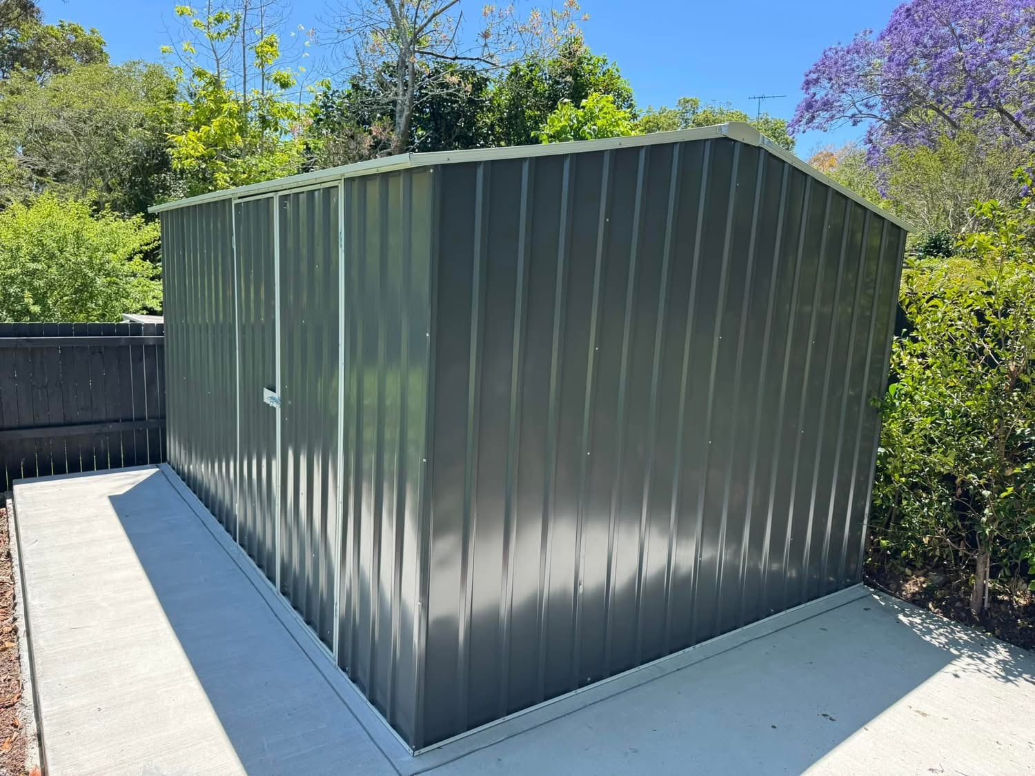 Shed installation photo